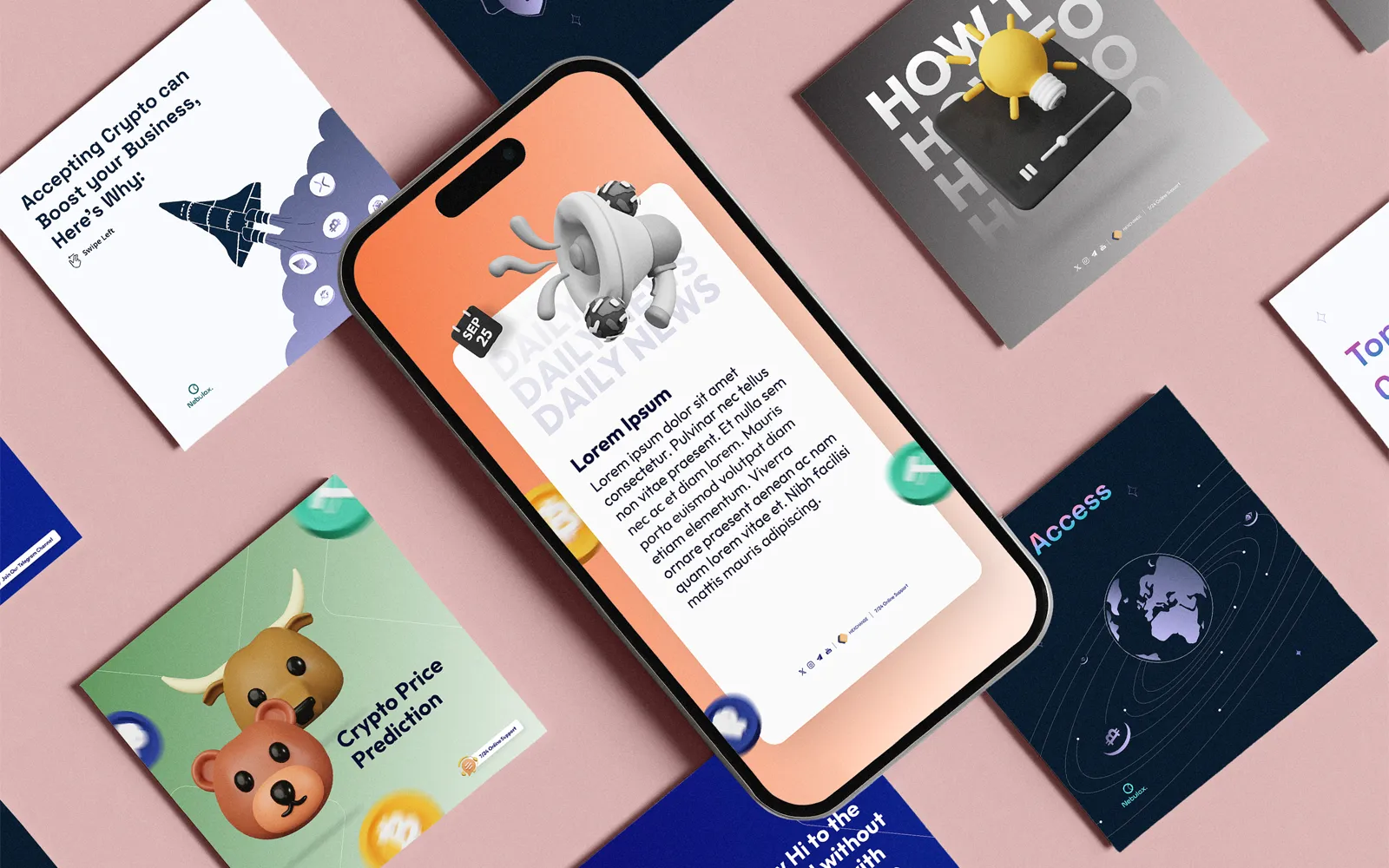 Social media post designs