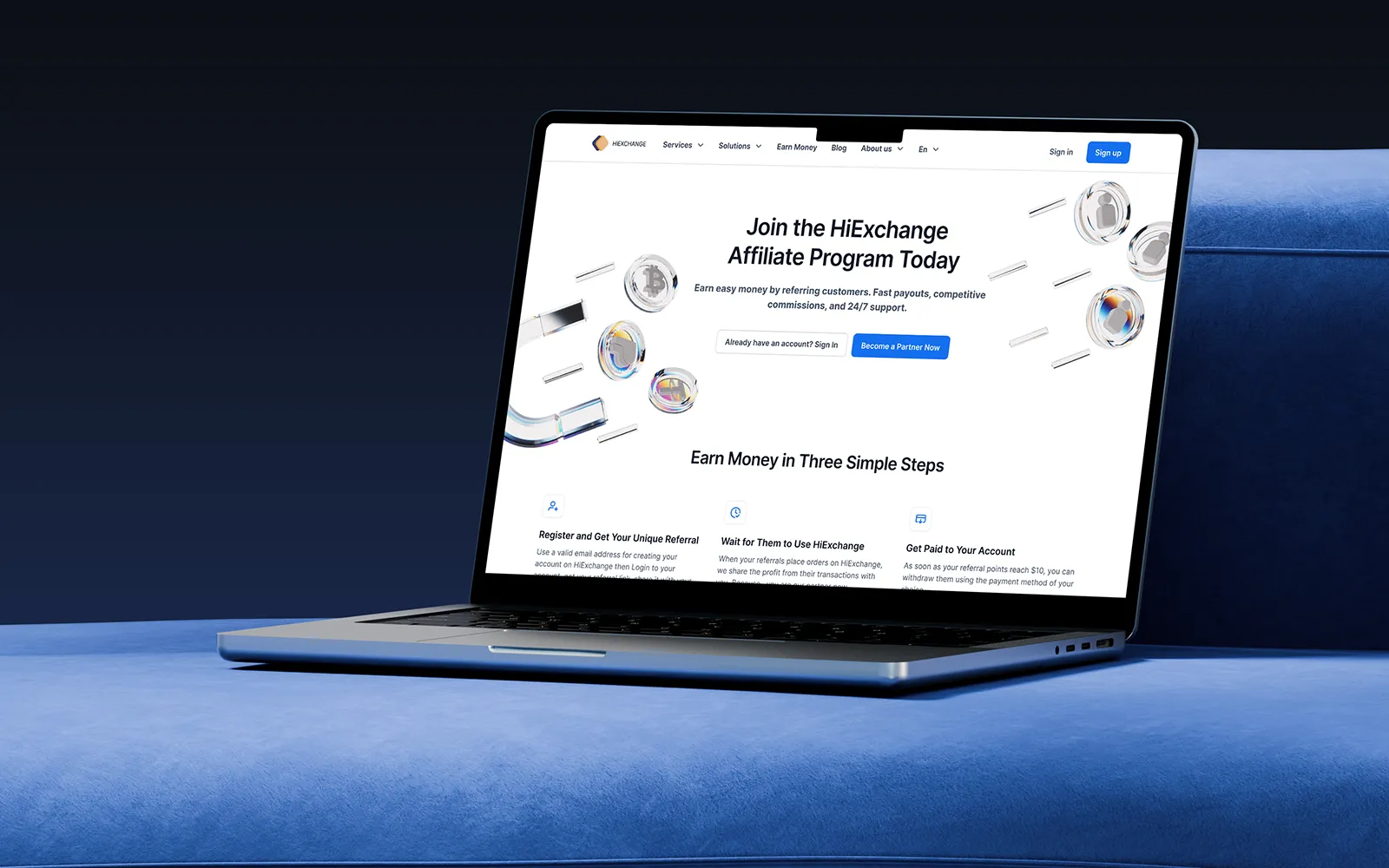 Website section design works